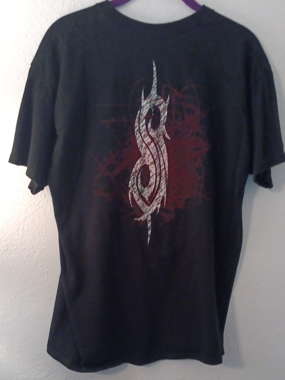Slipknot Graphic Black Short Sleeve Tee - Red Logo Lg Unisex - Picture 5 of 5